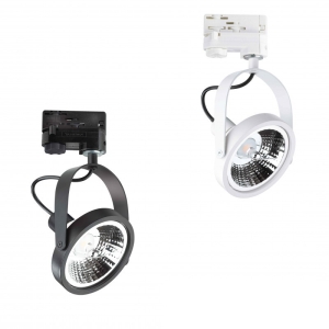 Ideal Lux Glim Track Adjustable LED Spotlight for Single-phase