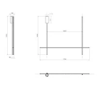 Flos COORDINATES C2 Dimmable LED Ceiling Lamp Champagne