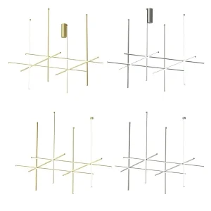 Flos COORDINATES C4 LONG Dimmable LED Ceiling Lamp Champagne