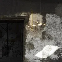 Flos COORDINATES S1 Dimmable Suspension LED Champagne