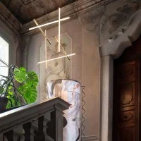 Flos COORDINATES S2 Dimmable Suspension LED Champagne