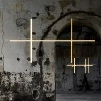 Flos COORDINATES S2 Dimmable Suspension LED Champagne