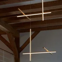 Flos COORDINATES S2 Dimmable Suspension LED Champagne