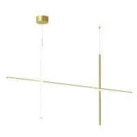 Flos COORDINATES S2 Dimmable Suspension LED Champagne