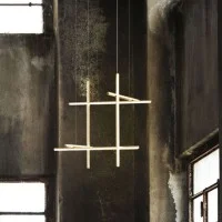 Flos COORDINATES S3 Dimmable Suspension LED Champagne