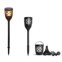 Bot Lighting Shot Torcia LED Solare e USB Ricaricabile Effetto Bot Lighting Shot Torcia LED Solare e USB Ricaricabile Effetto