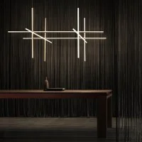 Flos COORDINATES S4 Dimmable Suspension LED Champagne