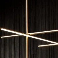 Flos COORDINATES S4 Dimmable Suspension LED Champagne