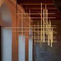 Flos COORDINATES Module S Dimmable Suspension LED Champagne