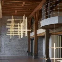 Flos COORDINATES Module S Dimmable Suspension LED Champagne