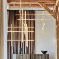 Flos COORDINATES Module S Dimmable Suspension LED Champagne