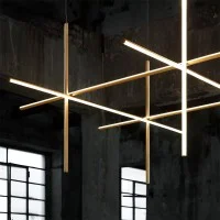 Flos COORDINATES Module S Dimmable Suspension LED Champagne