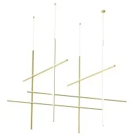 Flos COORDINATES Module S Dimmable Suspension LED Champagne Flos COORDINATES Module S Dimmable Suspension LED Champagne