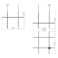 Flos COORDINATES Module S Dimmable Suspension LED Champagne