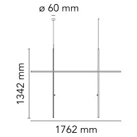 Flos COORDINATES Module S Dimmable Suspension LED Champagne Flos COORDINATES Module S Dimmable Suspension LED Champagne