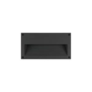 Simes Eos Incasso da Muro Rettangolare 26w Nero IP65 Per Esterno