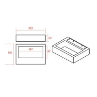 Molveno Lighting Frame LED Applique Lampada da Parete 3000K