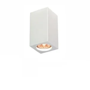Molveno Lighting Neos Medium Ceiling Square Lamp Plaster