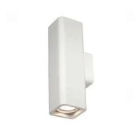 Molveno Lighting Pipe Square Applique Lampada da Parete Biemissione Gesso