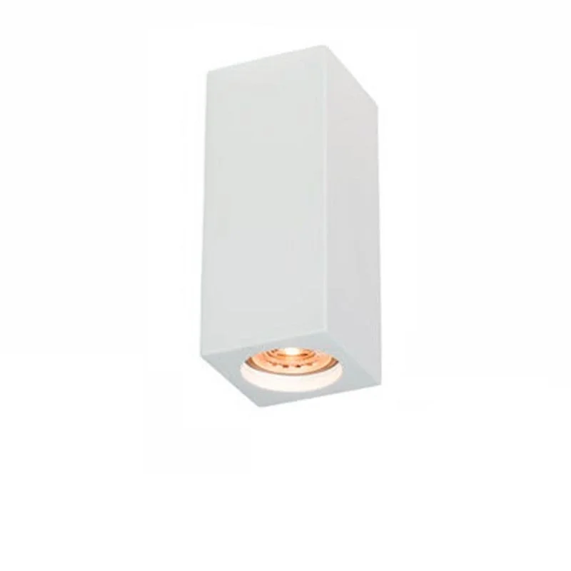 Molveno Lighting Neos Large Ceiling Cube Lamp Plaster Gypsolyte