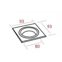 Molveno Lighting Babel Adjustable Recessed Spotlight Aluminum