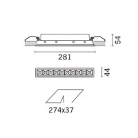 iGuzzini MK52 Laser Blade Incasso LED 21W 4000K 2000lm Bianco