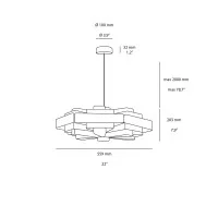 Wever & Ducrè J.J.W. 04 Lampada LED Dimmerabile a Sospensione