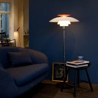 Louis Poulsen PH 80 Lampada da Terra in Vetro By Poul Henningsen