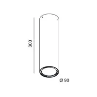 Lucifero's I Pipedi R90 Faretto da Soffitto Plafone GU10 per LED