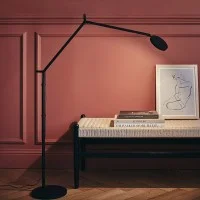 Artemide Demetra Reading Floor Lampada LED da Terra Grigio