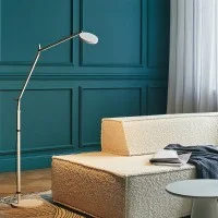 Artemide Demetra Reading Floor Lampada LED da Terra Grigio