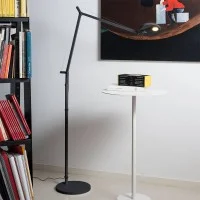 Artemide Demetra Reading Floor Lampada LED da Terra Grigio