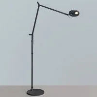 Artemide Demetra Reading Floor Lampada LED da Terra Nero Opaco