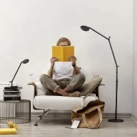 Artemide Demetra PRO Reading Floor Lampada LED da Terra Grigio