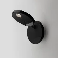 Artemide Demetra Faretto LED Wall Lamp with Switch Matt Black