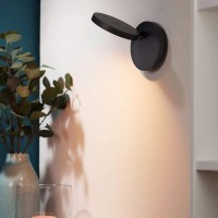 Artemide Demetra Faretto LED Wall Lamp with Switch Matt Black