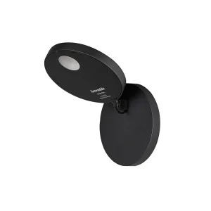 Artemide Demetra Faretto LED Wall Lamp with Switch Matt Black