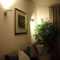 Artemide Demetra Faretto LED Wall Lamp with Switch White By