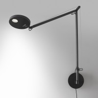 Artemide Demetra LED Wall Lamp Dimmable Grey Anthracite By