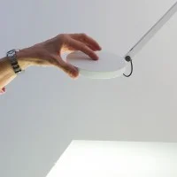 Artemide Demetra LED Wall Lamp Dimmable Grey Anthracite By