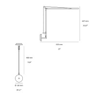 Artemide Demetra LED Wall Lamp Dimmable Grey Anthracite By