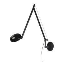 Artemide Demetra Wall LED Lampada da Parete Dimmerabile Nero