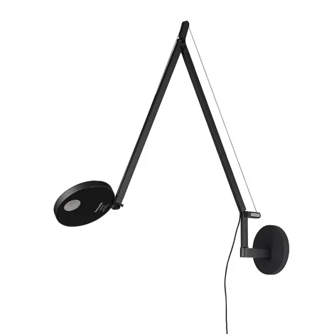 Artemide Demetra Wall LED Lampada da Parete Dimmerabile Nero