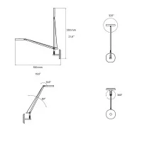 Artemide Demetra Micro LED Wall Lamp Adjustable