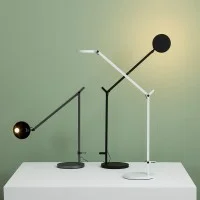 Artemide Demetra LED Table Lamp Dimmable White By Naoto Fukasawa