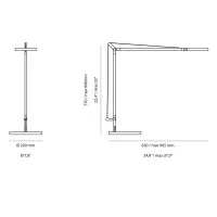 Artemide Demetra LED Table Lamp Dimmable White By Naoto Fukasawa