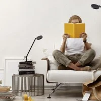 Artemide Demetra Micro LED Table Lamp Anthracite Grey