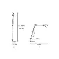 copy of Artemide Tolomeo LED Floor Adjustable Aluminum Floor