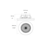 Mantra Tibet Mini Ventilatore Plafoniera a LED con Controllo