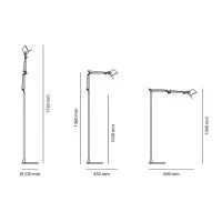 Artemide Tolomeo Micro Floor Lampada da Terra per Interno